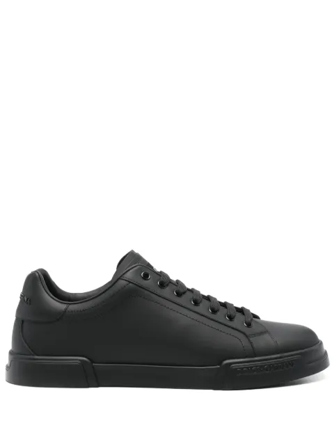 Dolce & Gabbana Portofino eather sneakers Black CS2332A1065