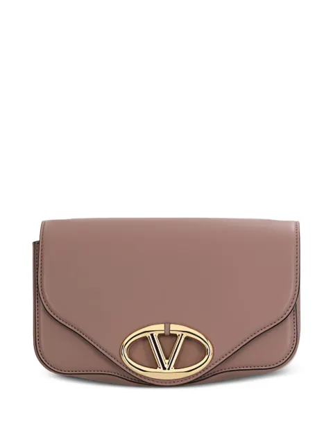 Valentino Garavani VLogo-Signature curved shoulder bag Brown WB0N90MIM
