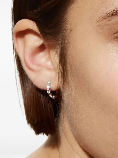 We by WHITEbIRD 18K recycled yellow gold Marilyn diamond hoop earring Yellow WBHFANOJDIA