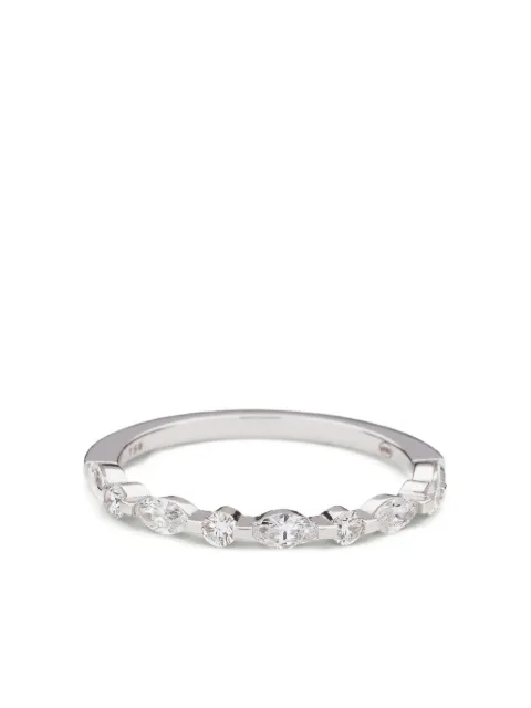 We by WHITEbIRD 18K recycled white gold Marilyn diamond ring Grey WBRFANOGDIA