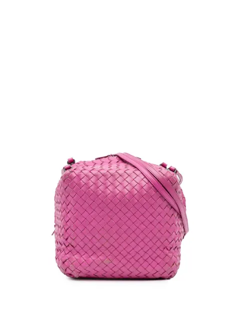 Bottega Veneta Pre-Owned 2011 Nappa Intrecciato Cube crossbody bag Pink FU65KWYYYE245GEH