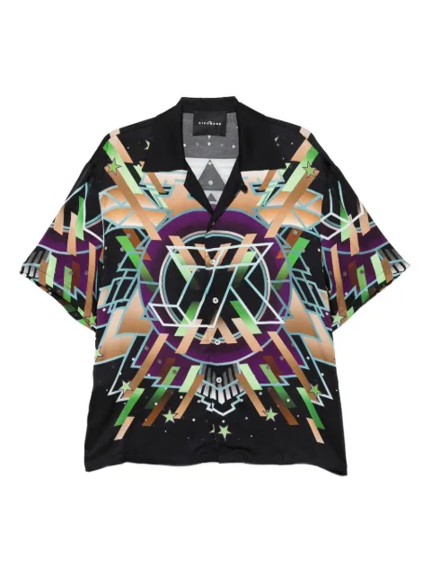 John Richmond geometric-print shirt Black RMP25265CA