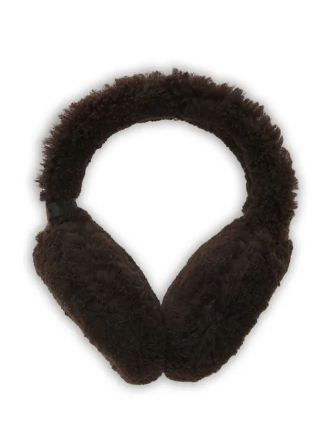 Yves Salomon shearling ear muffs Brown 26WAA606XXMSCP