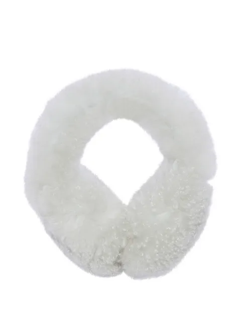 Yves Salomon lamb-shearling earmuffs White 26WAA623XXMAAG