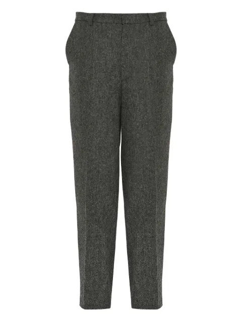 Yves Salomon tweed straight-leg trousers Grey 24EHP032XXTIFL