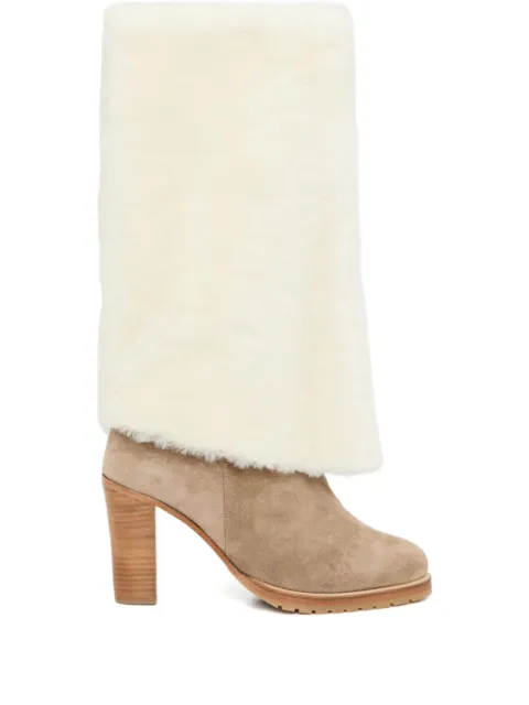 Yves Salomon shearling boots Neutrals 26WAC610XXMLCV