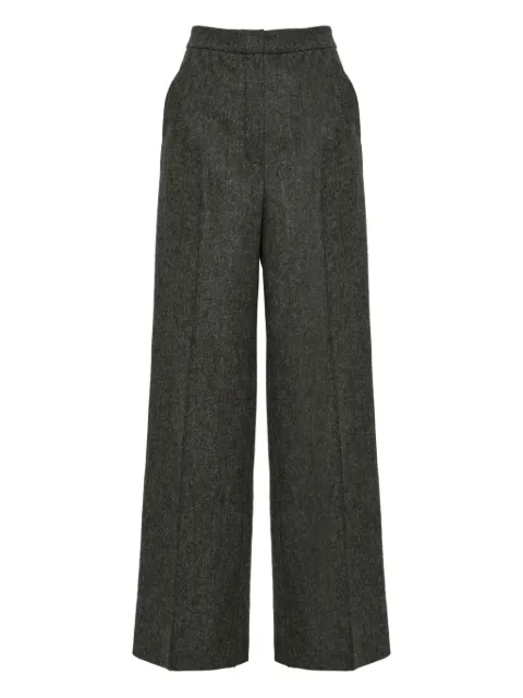 Yves Salomon flannel tailored trousers Grey 26WYP029XXTIFL