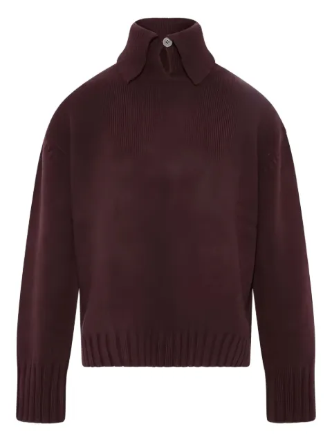 Yves Salomon high-neck cashmere sweater Red 26WYH50063MACA