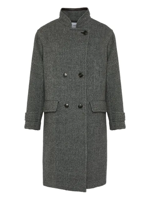 Yves Salomon double-breasted virgin-wool coat Grey 26WYM92000LAVL