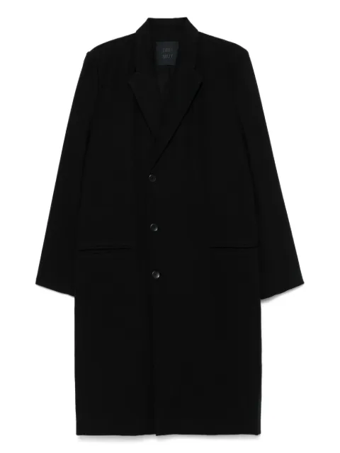 Frei-Mut single-breasted coat Black CUAN
