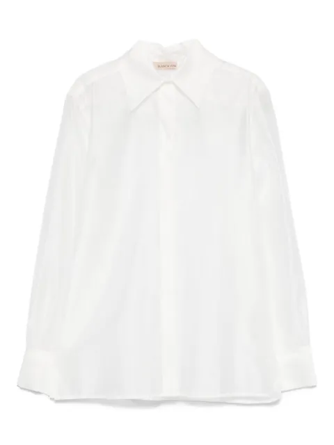 Blanca Vita long sleeve shirt White CURLY1824