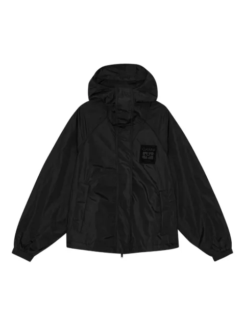 GANNI hooded jacket Black W0736