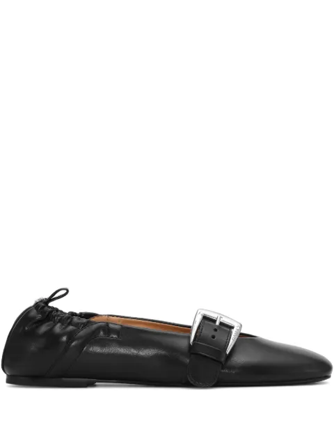 GANNI faux-leather ballet flats Black S3117