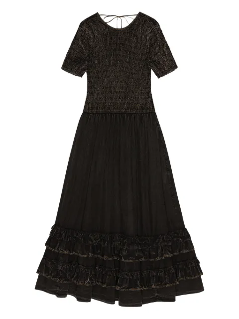 GANNI jersey maxi dress Black W0439