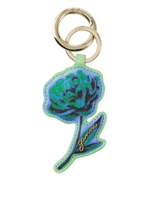 GANNI Flower keyring Blue A6829