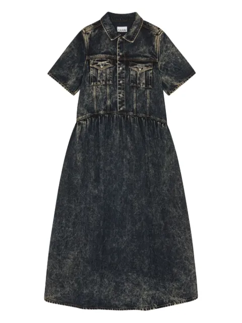 GANNI denim midi dress Blue J1757