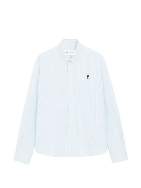 AMI Paris Ami De Coeur cotton buttoned shirt Blue E26HSH763CO0087