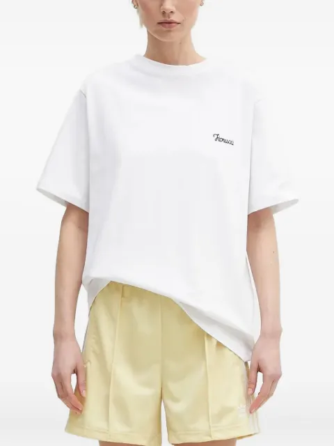 Fiorucci embroidered short-sleeve T-shirt White U02SPTSH323CJ01WH05