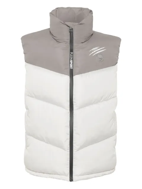 Plein Sport quilted logo gilet Grey FAECMRC0225STE003N