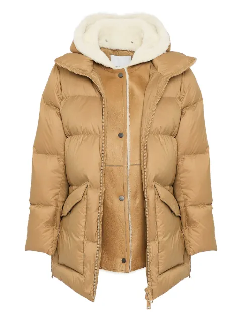 Yves Salomon down jacket Brown 26WFM04376J04W