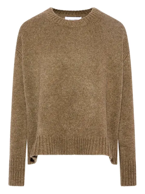 Yves Salomon cashmere crew-neck sweater Green 26WYH50758MACA