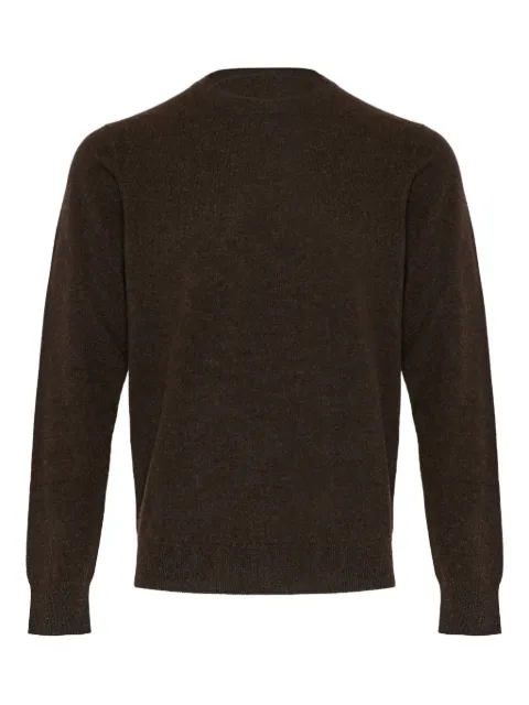 Yves Salomon cashmere crew-neck sweater Brown 26WHH50067MAFI
