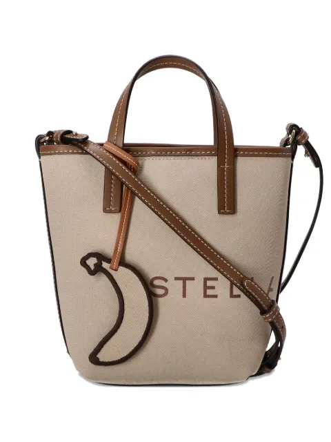Stella McCartney logo-print tote bag Neutrals 7B0106WP0515