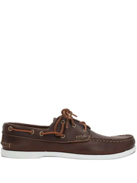 Yuketen leather boat shoes Brown 00300MCXBR