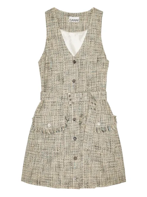 GANNI tweed mini dress W0438