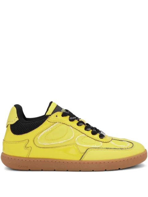 GANNI panelled sneakers Yellow S3080