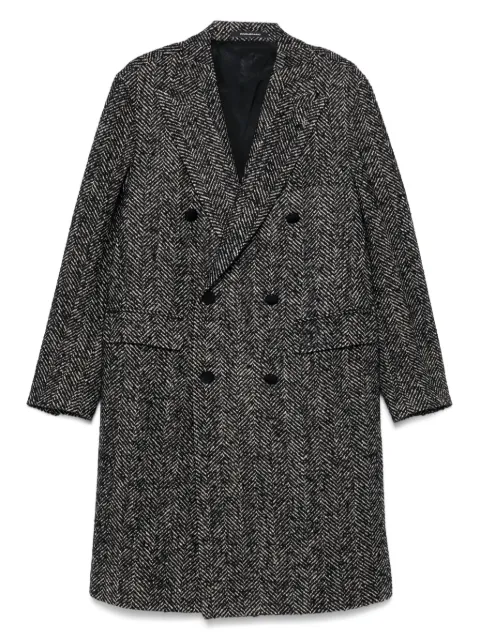Tagliatore double-breasted coat Black CLD10B340218