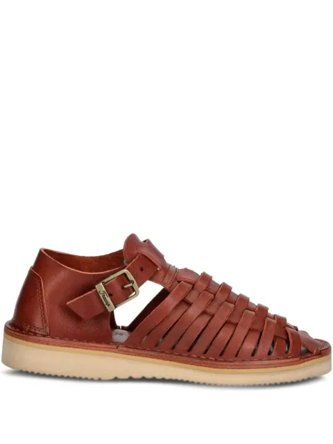Fracap D025 woven strap sandals Red D025
