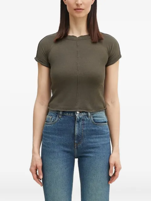 Ottolinger knitted short-sleeve top Green 105101106