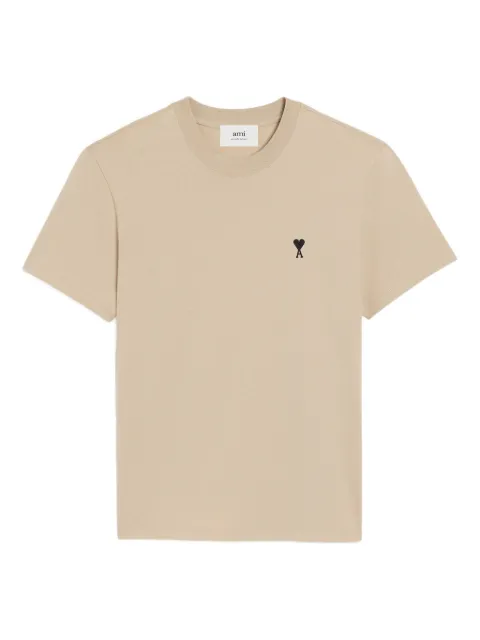 AMI Paris cotton Ami De Coeur T-shirt Neutrals E26HTS346724