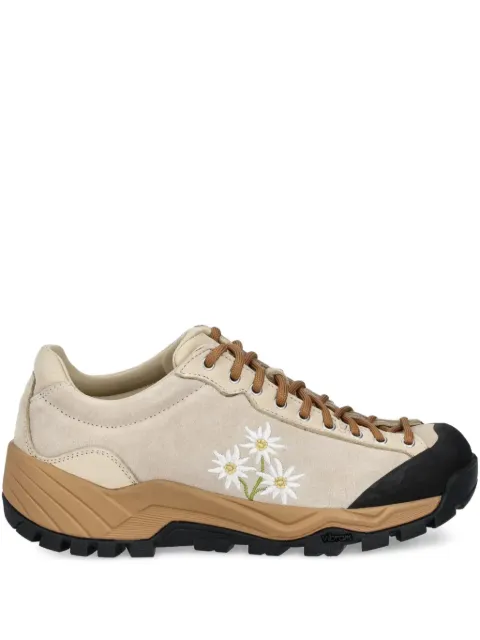 Diemme Movida embroidered-floral trail sneakers Neutrals DI25SPMOWF06X055CRE