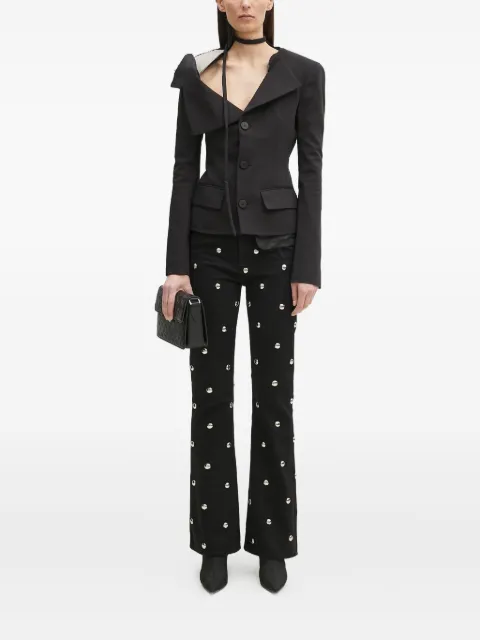 Fiorucci embellished flared jeans Black U02SPDJE083DN06DN04