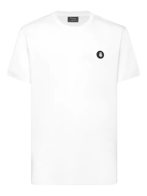 Billionaire logo-plaque T-shirt White WAECMTK8343BTE004N