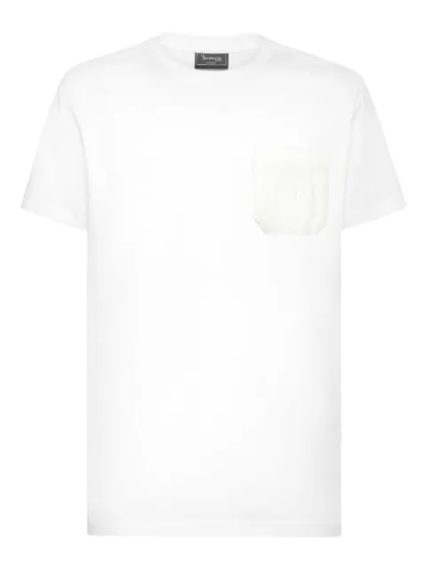 Billionaire Crest round-neck T-shirt White WAECMTK8341BTE014N
