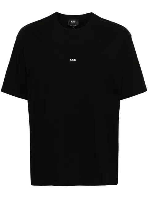 A.P.C. logo-print cotton t-shirt Black COHBWH26386