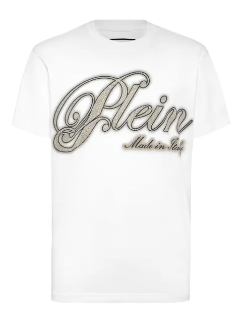 Philipp Plein strass-embellished cotton T-shirt FAECMTK8538PJY002N