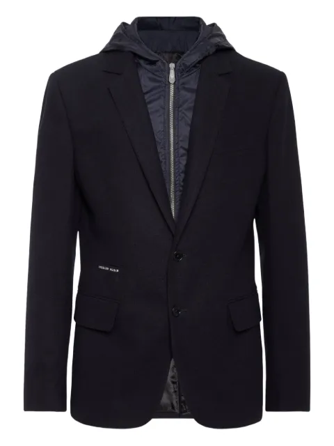 Philipp Plein hooded blazer Blue FAECMRF2046PTE003N