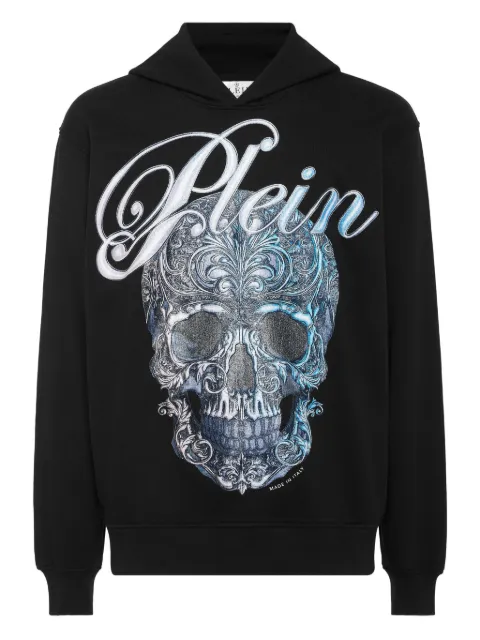 Philipp Plein skull-print hoodie Black FAECMJB3792PTE003N