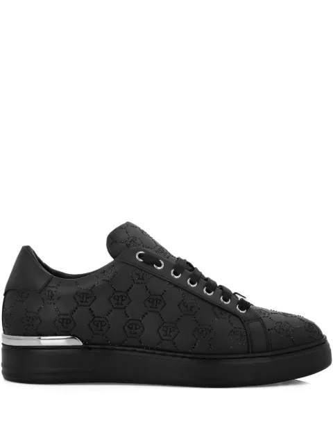 Philipp Plein low top sneakers Carson monogram strass Black AAESUSC0866PLE005N