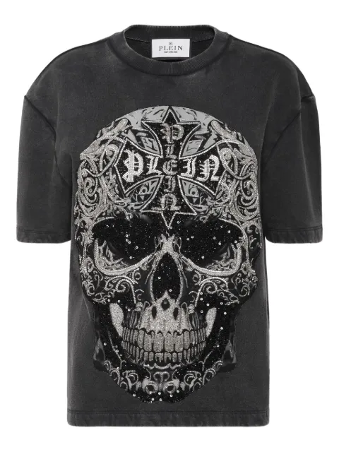 Philipp Plein skull-print T-shirt Black AAECWTK3831PTE004N
