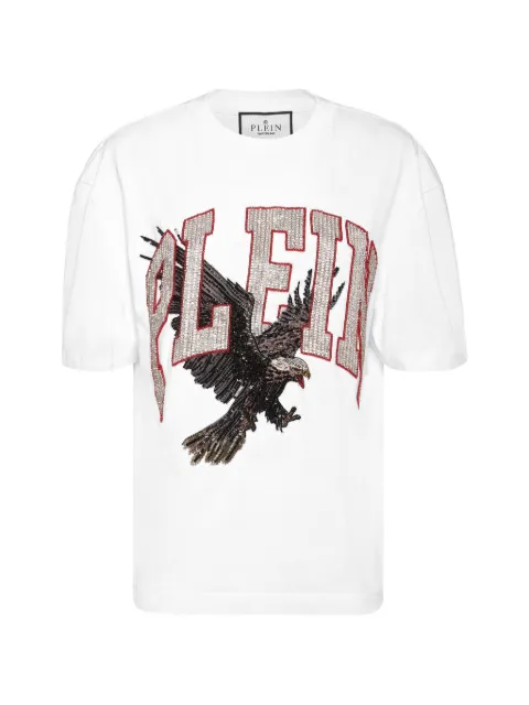 Philipp Plein crystal-embellished T-shirt White AAECWTK3830PTE004N