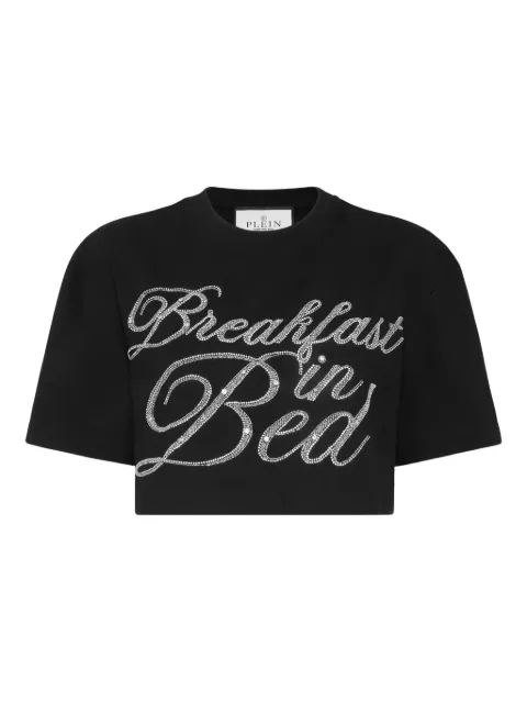 Philipp Plein Breakfast In Bed short-sleeved top Black AAECWTK3783PJY002N