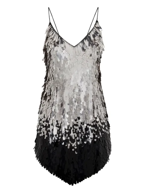 Philipp Plein backless mini dress paillettes Black AAECWRG3472PJY002N