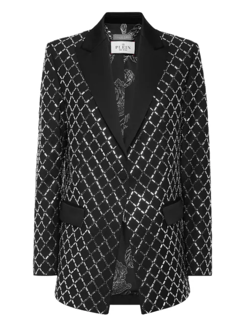 Philipp Plein Crystal Rhombus blazer Black AAECWRF0751PTE076N