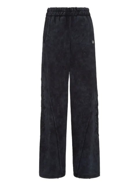 Philipp Plein embroidered panelled track pants Black AAECWJT2164PTE003N