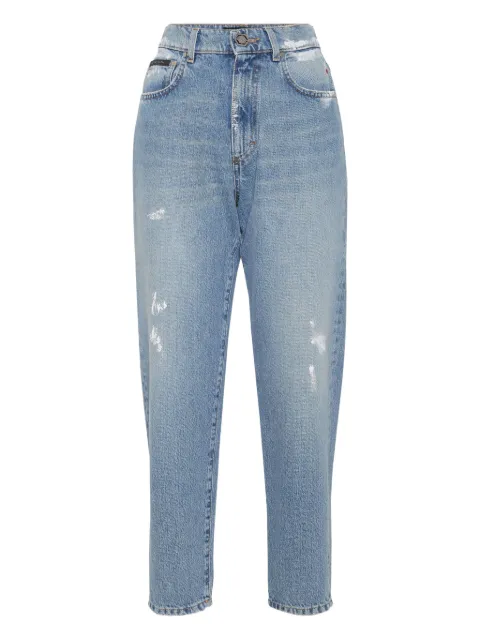 Philipp Plein mom fit jeans Hexagon Blue AAECWDT2863PDE004N